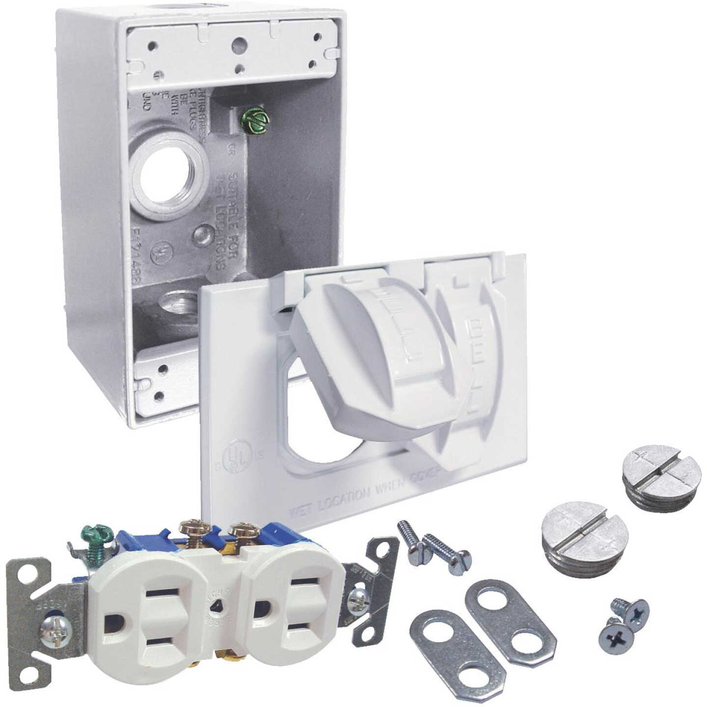 WHT RECEPTACLE KIT Image 1