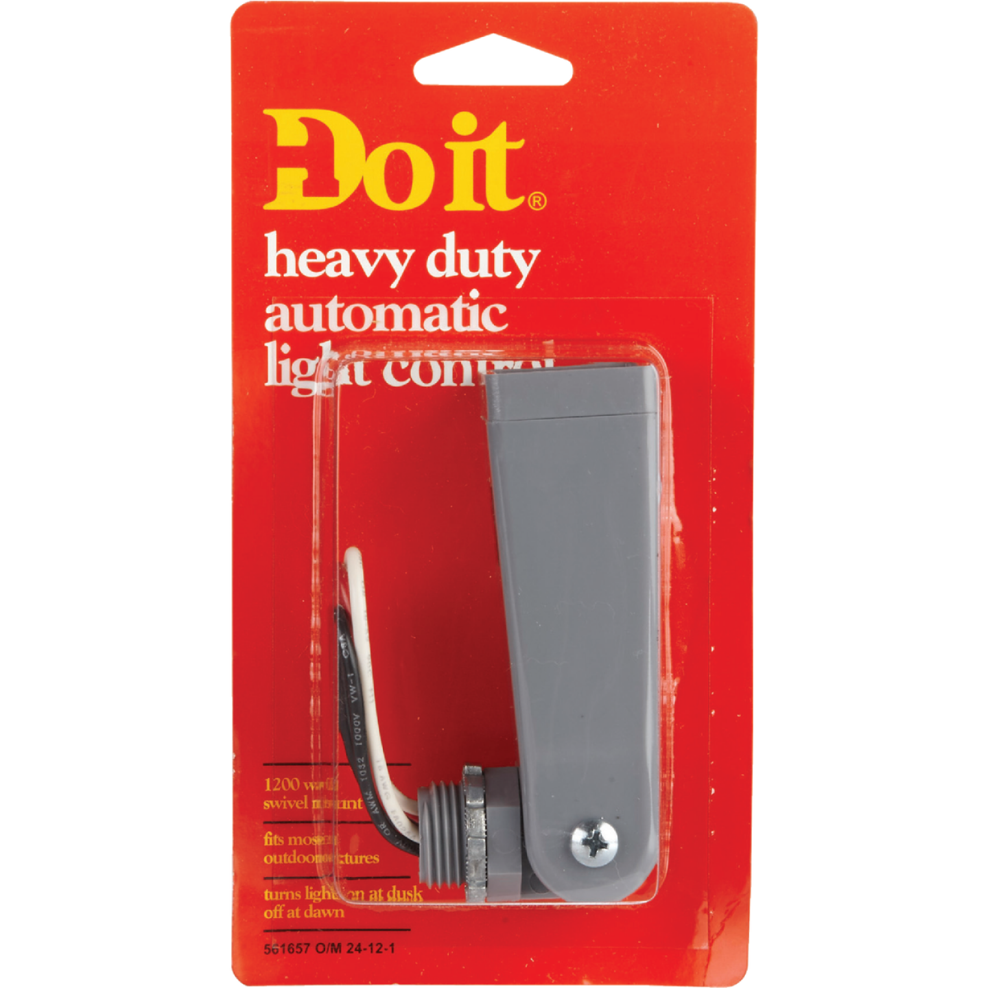 Do it Hard Wire Gray Heavy-Duty Swivel Base Photocell Lamp Control Image 2