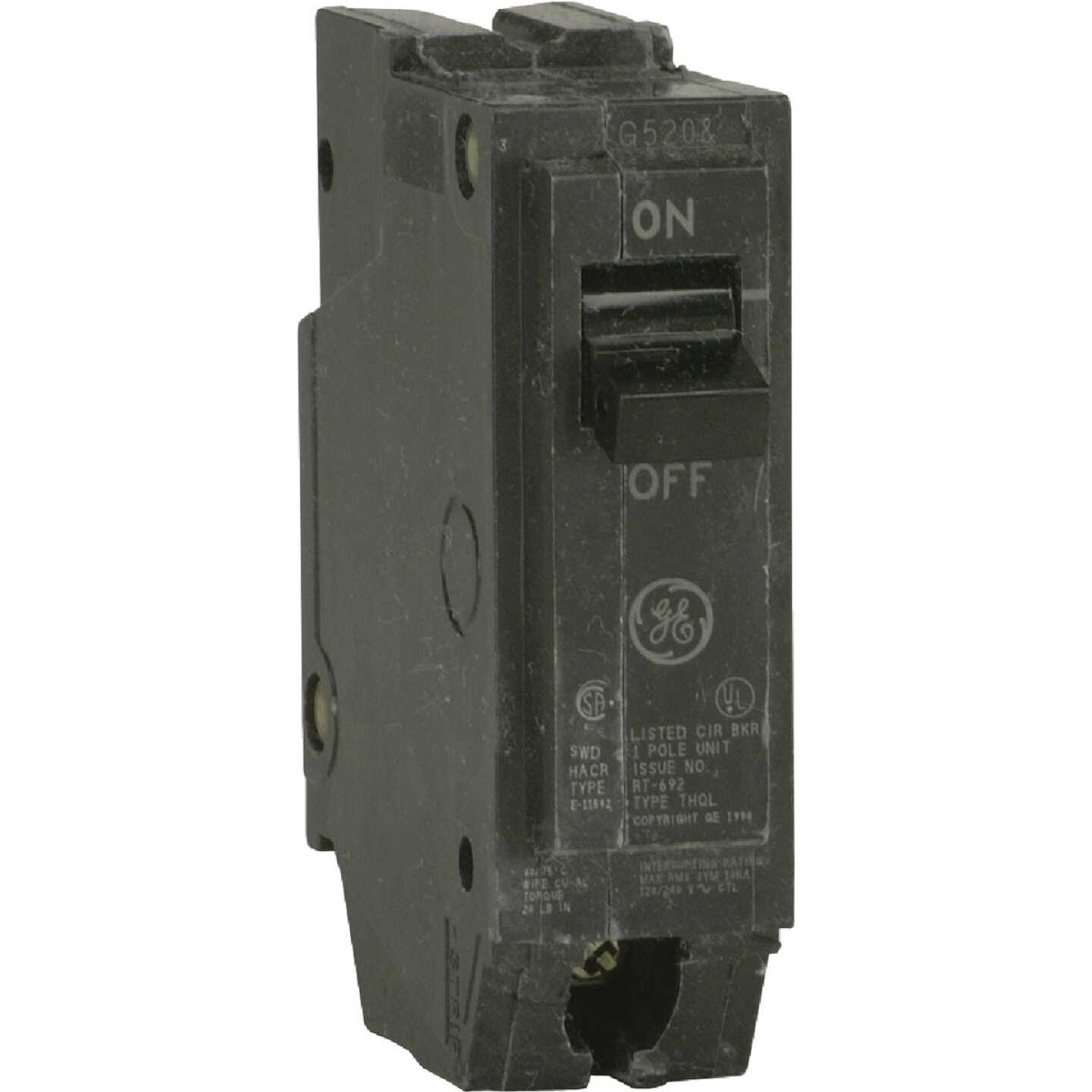 GE THQL 40A Single-Pole Standard Trip Circuit Breaker Image 1