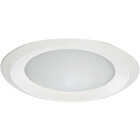 Halo 6 In. White Disc Frosted Glass Lens Recessed Light Fixture Trim Image 1