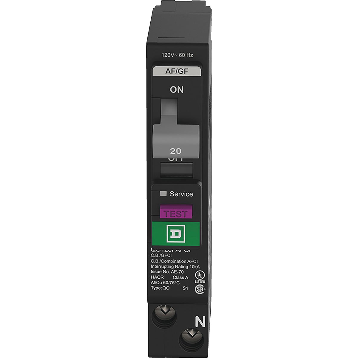 Square D QO 20A Single-Pole Dual Function Circuit Breaker Image 4