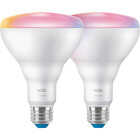 Wiz 65W Equivalent BR30 Medium Smart LED Light Bulb (2-Pack) Image 7