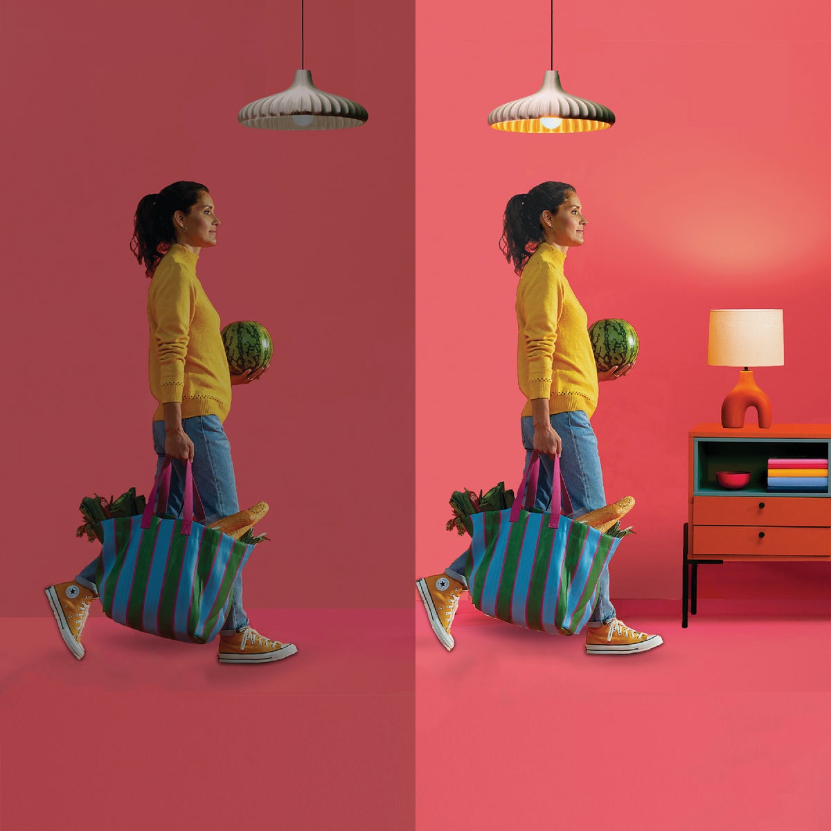 Wiz 65W Equivalent BR30 Medium Smart LED Light Bulb (2-Pack) Image 5