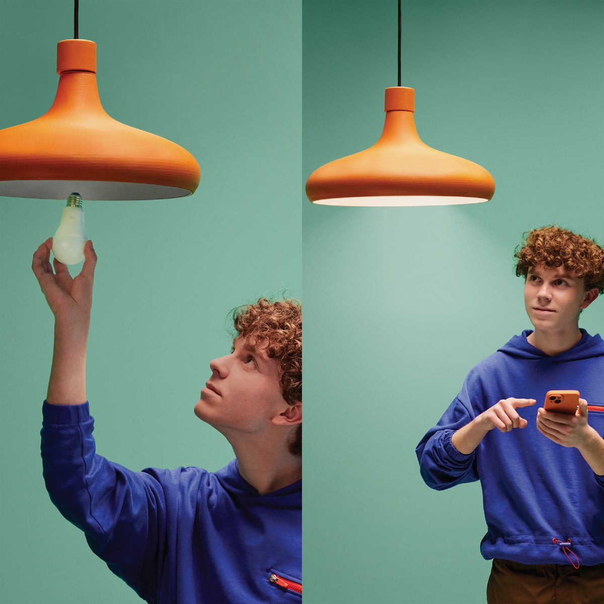 Wiz 65W Equivalent BR30 Medium Smart LED Light Bulb (2-Pack) Image 4