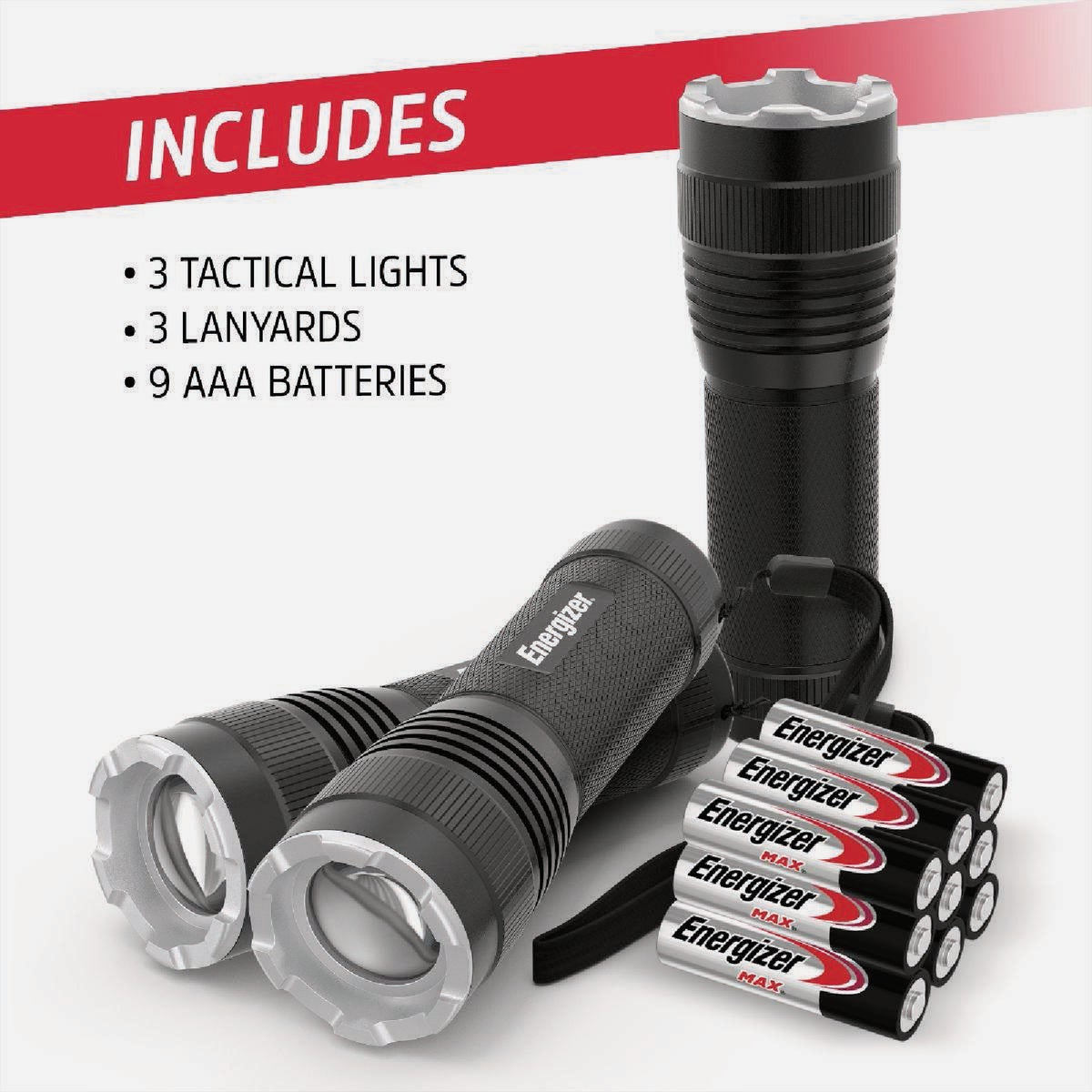 Energizer 300 Lm. LED Tactical Flashlight (3-Pack) Image 2