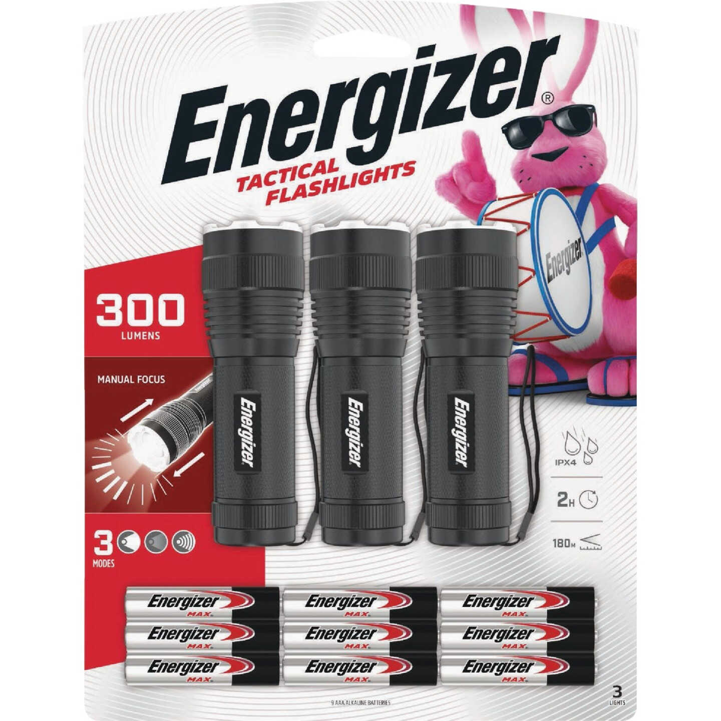 Energizer 300 Lm. LED Tactical Flashlight (3-Pack) Image 1