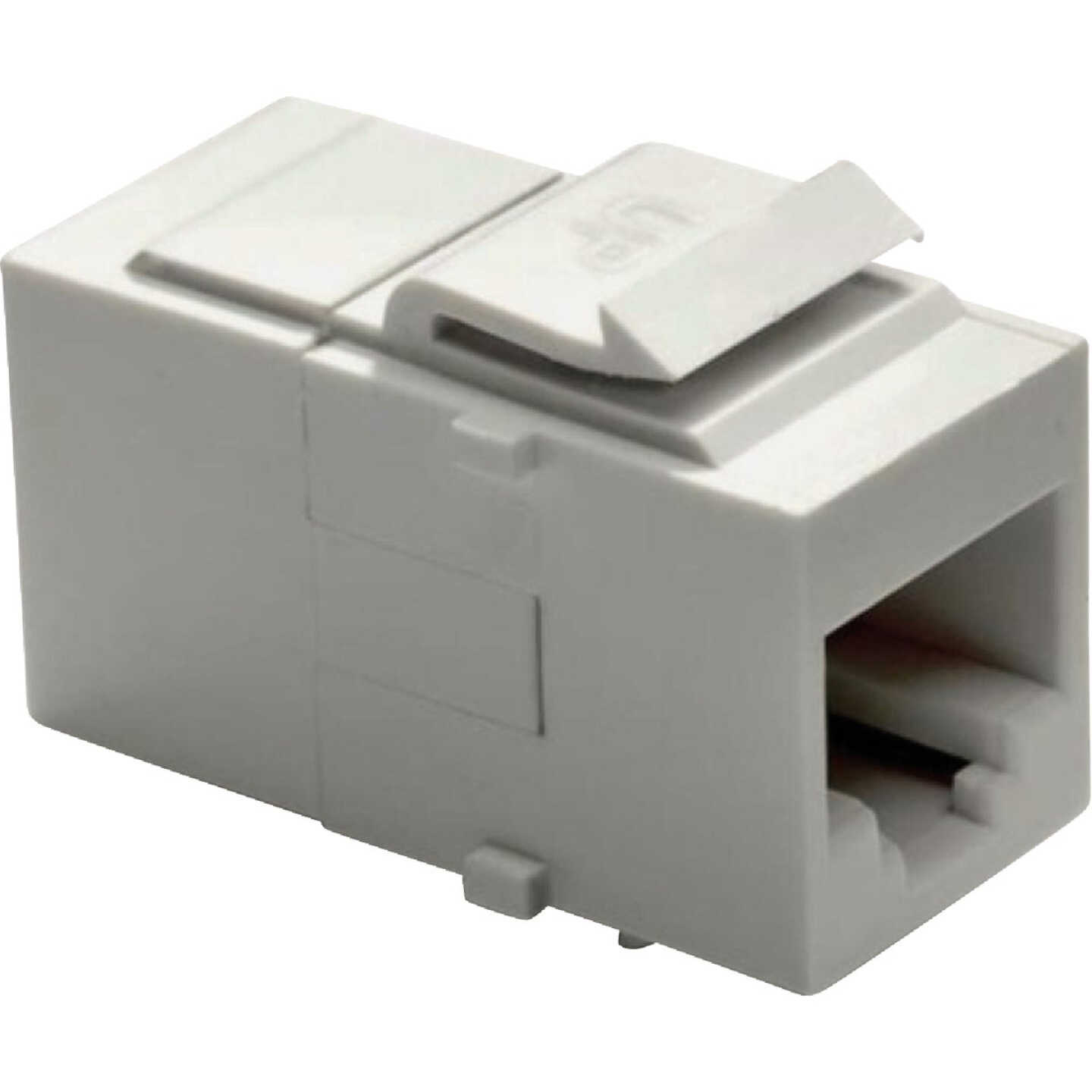 Legrand On-Q RJ45 Cat 6 Coupler Keystone Insert, White Image 1
