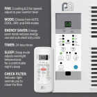 Perfect Aire 8000 BTU 350 Sq. Ft. Window Air Conditioner with Remote Control Image 2
