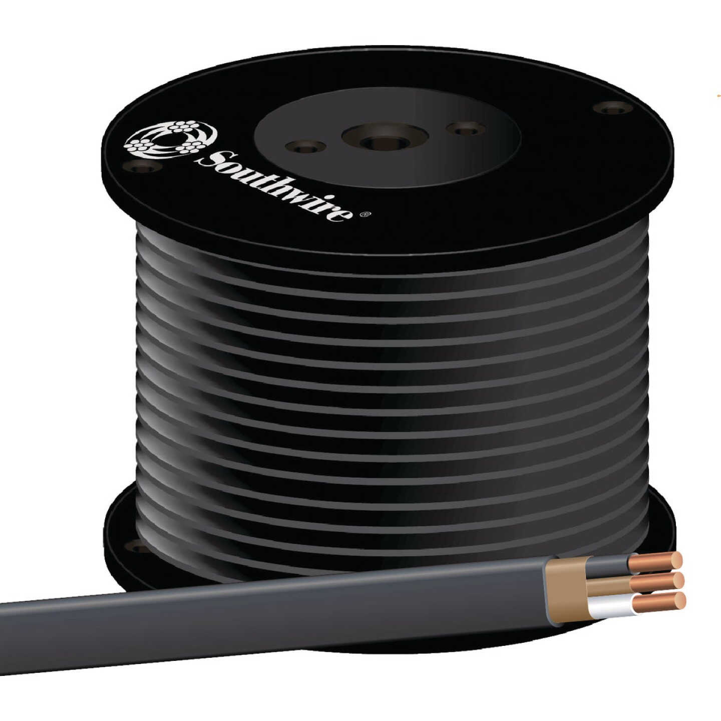 Romex 500 Ft. 8/2 Stranded Black NMW/G Electrical Wire Image 1