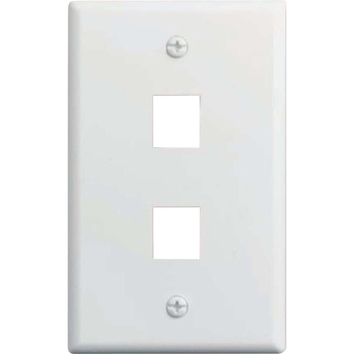 Legrand On-Q 2-Port Keystone Wall Plate, White
