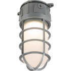 Halo 17.7W LED Vapor Tight Gray Barn Light Fixture Image 1