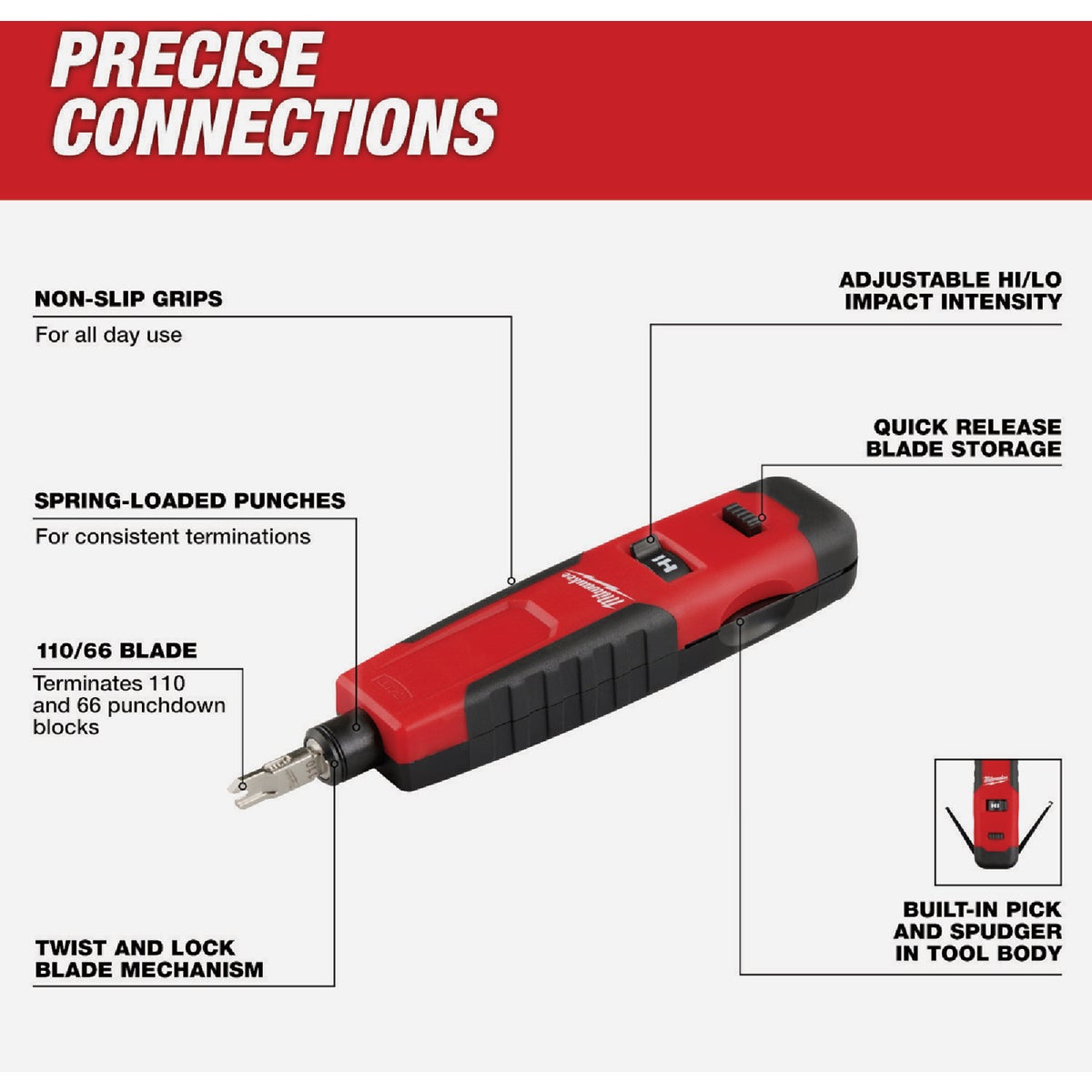 Milwaukee Impact Punchdown Tool Image 3