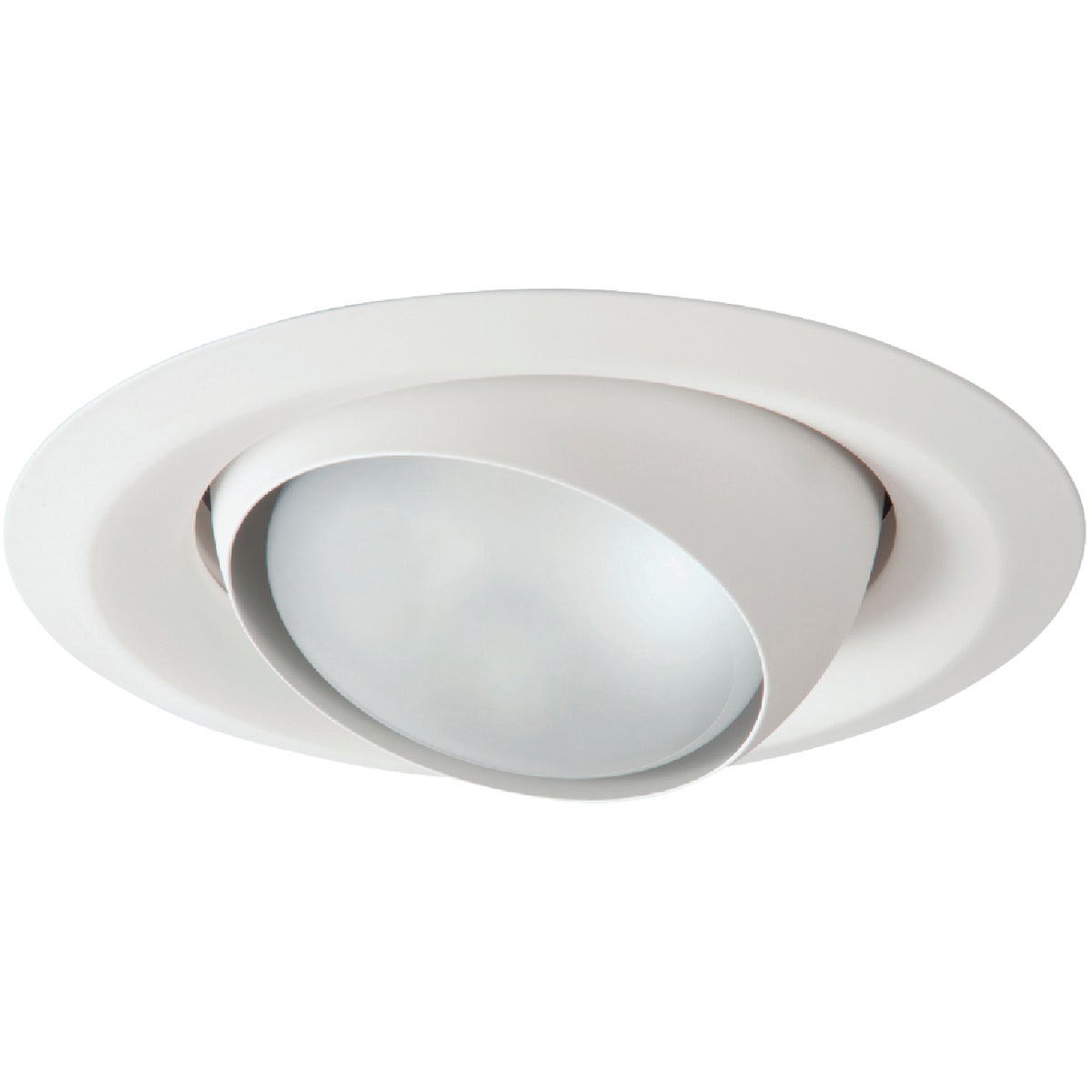 Halo 6 In. White Self-Flanged Eyeball Recessed Light Trim