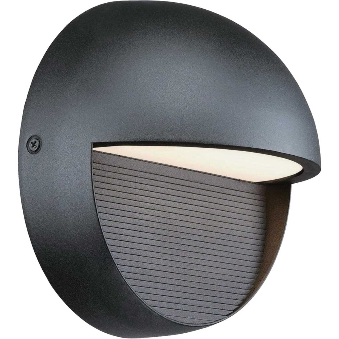 Westinghouse Winslett 1-Light LED Textures Black Dimmable Outdoor Wall Fixture Image 1