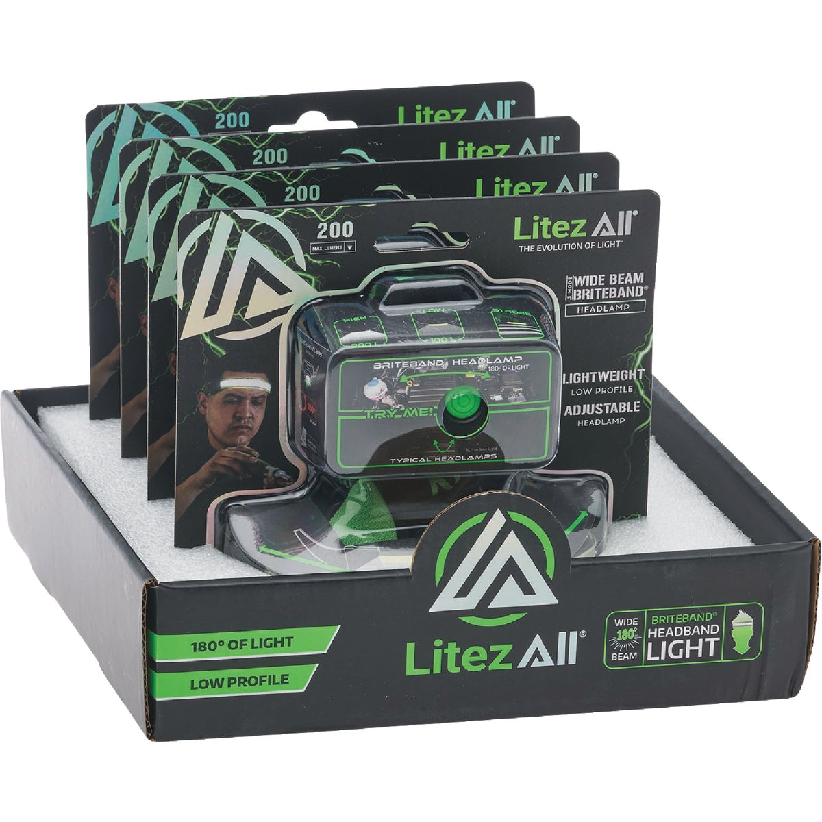 LitezAll Briteband 200 Lm. Headband Light Image 3