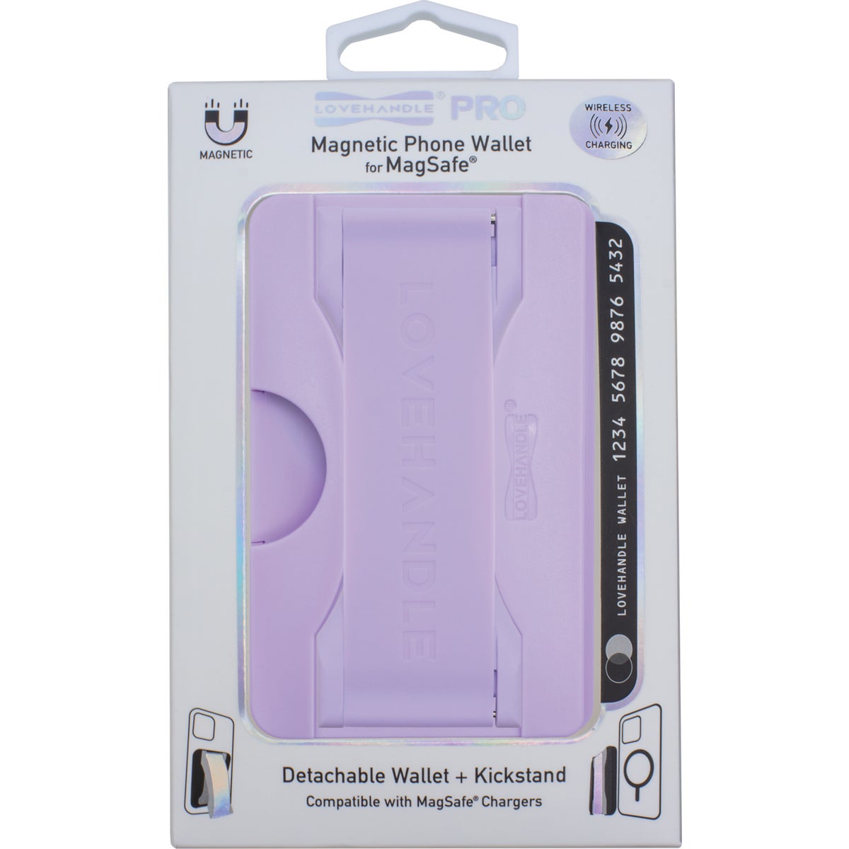 LoveHandle PRO Wallet for MagSafe Lavender Glow Wallet Image 5