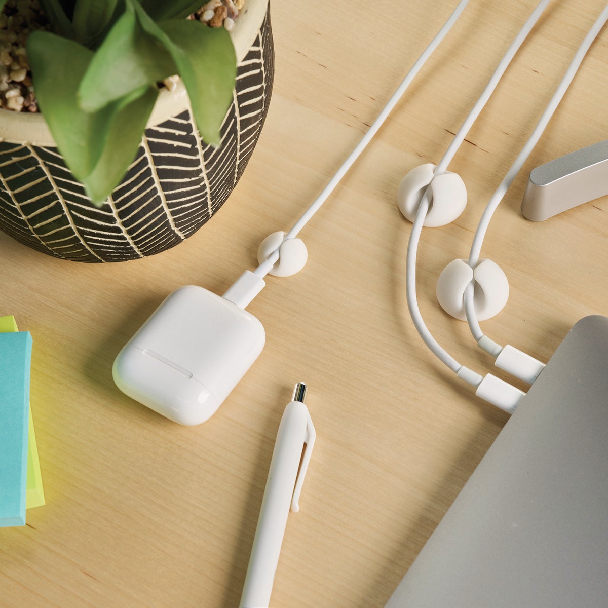 Wrap-It Storage Single White Cable Clip (14-Pack) Image 2