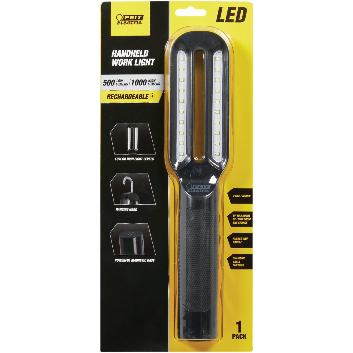 Feit Electric 500/1000 Lm. LED Rechargeable Handheld Work Light Image 2