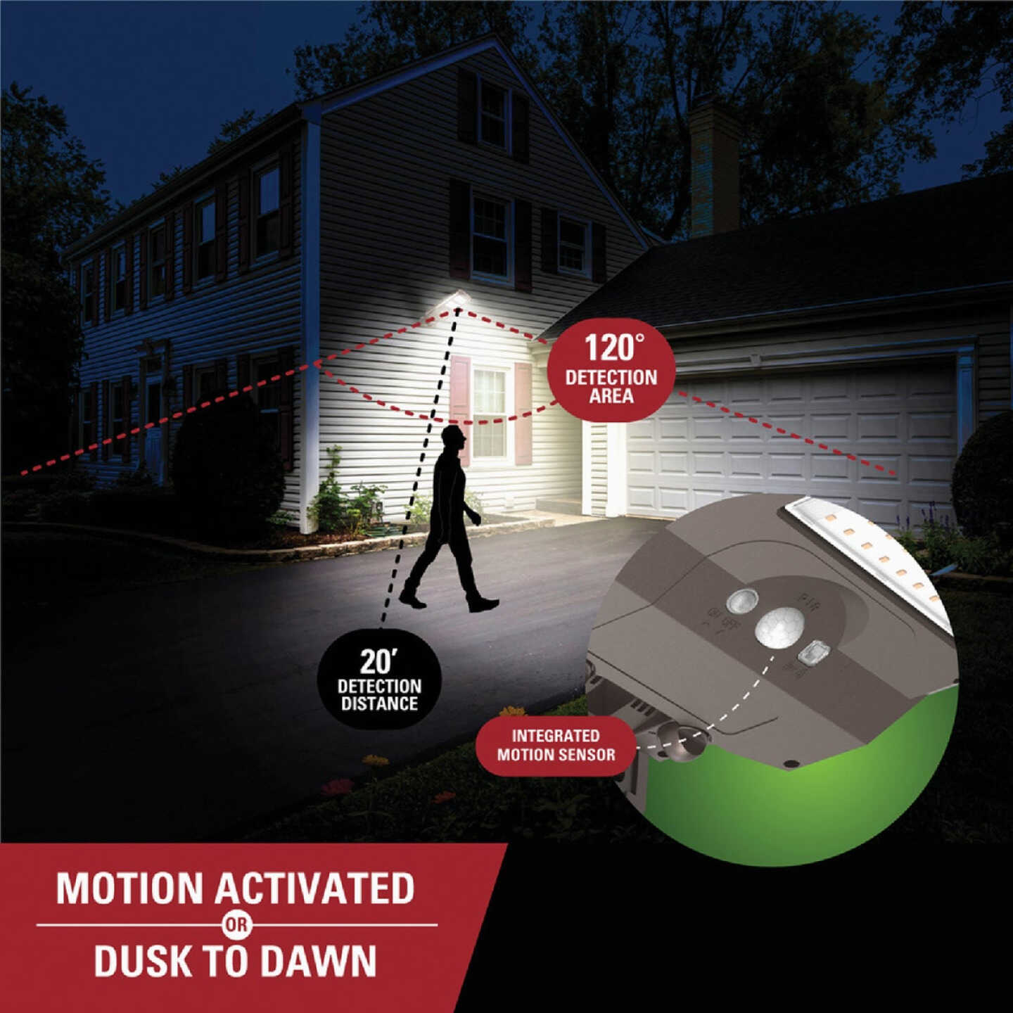 Halo Bronze Motion Activated Dusk to Dawn 3000 Lm. Solar Flood Light with Remote Control Image 5
