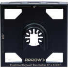 Arrow 4 In. x 3-3/4 In. Double Gang Box Cutter Image 1
