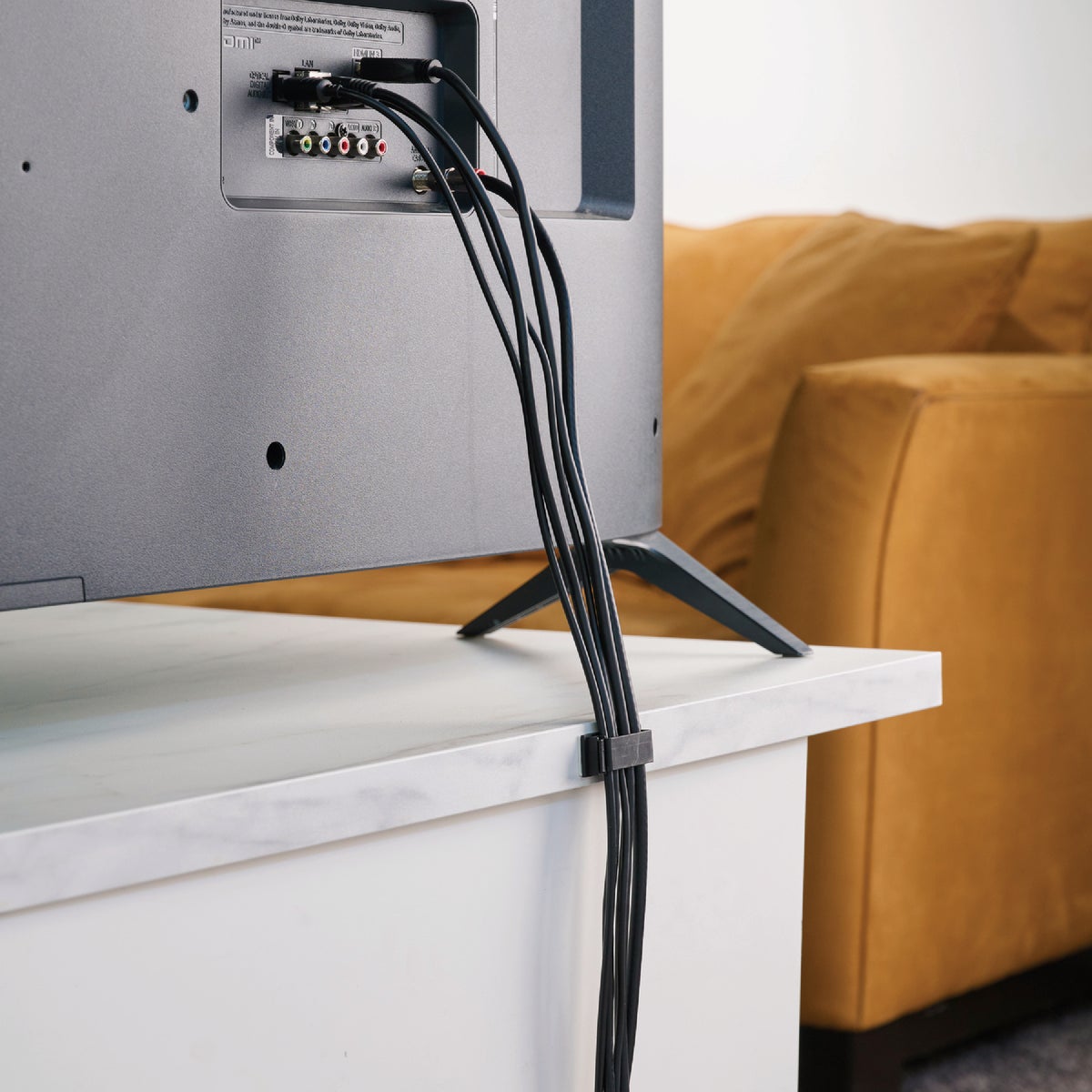 Wrap-It Storage Medium Black Cable Guides (10-Pack) Image 5