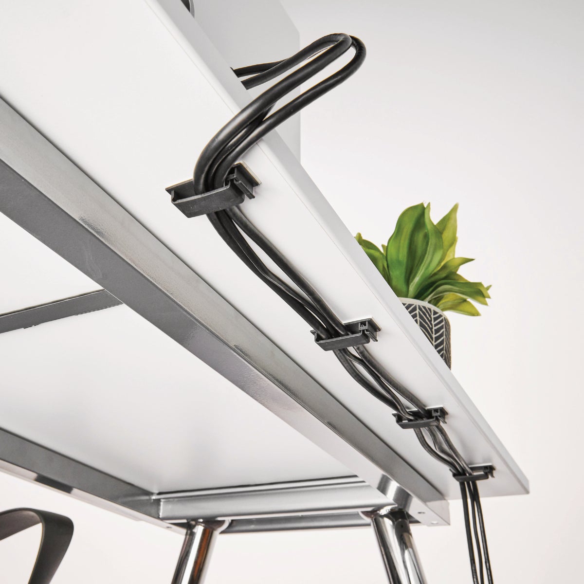 Wrap-It Storage Medium Black Cable Guides (10-Pack) Image 3