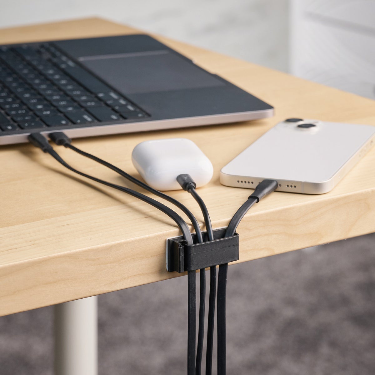 Wrap-It Storage Medium Black Cable Guides (10-Pack) Image 4