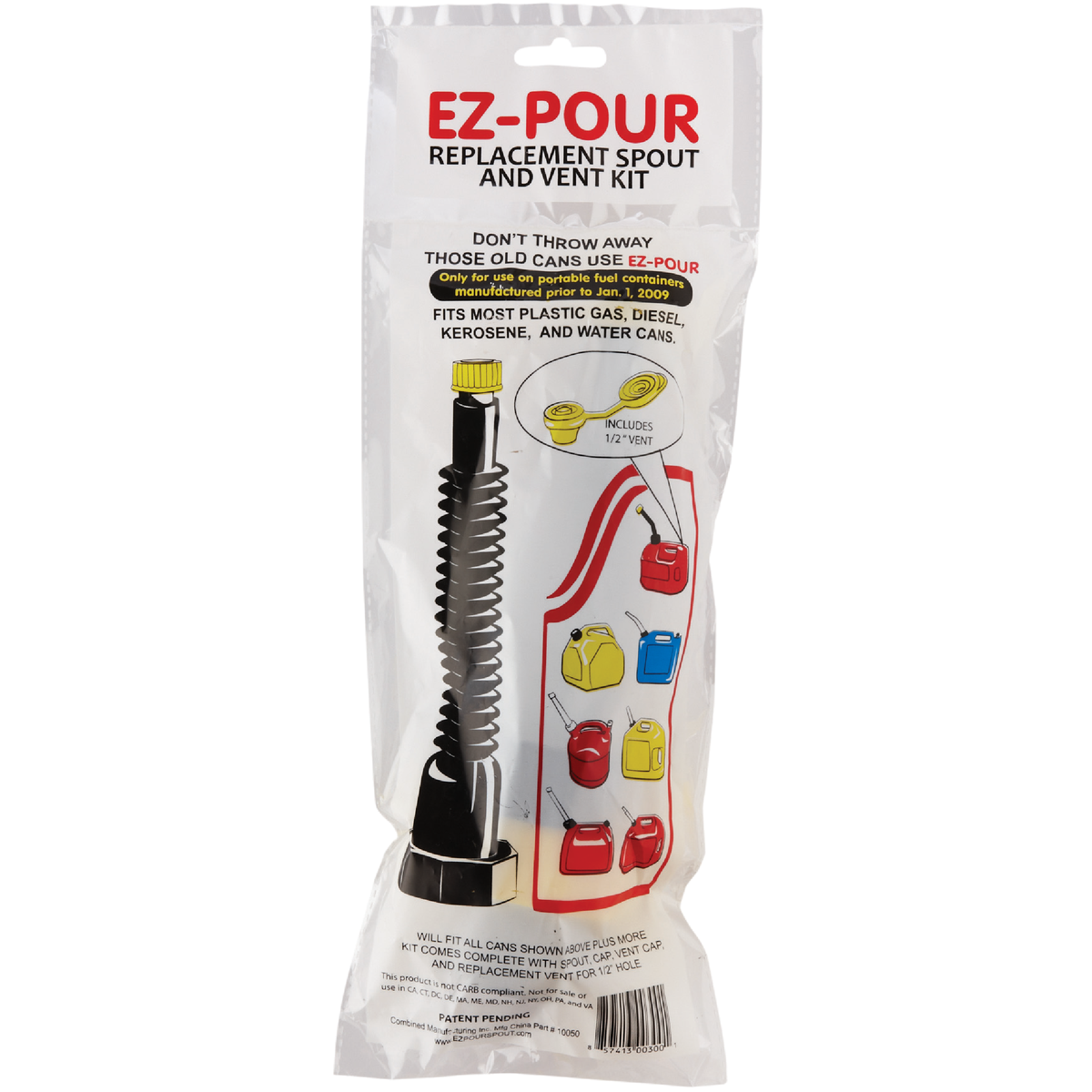 EZ-Pour 8 In. L Fuel Can Spout and Vent Replacement Kit Image 2
