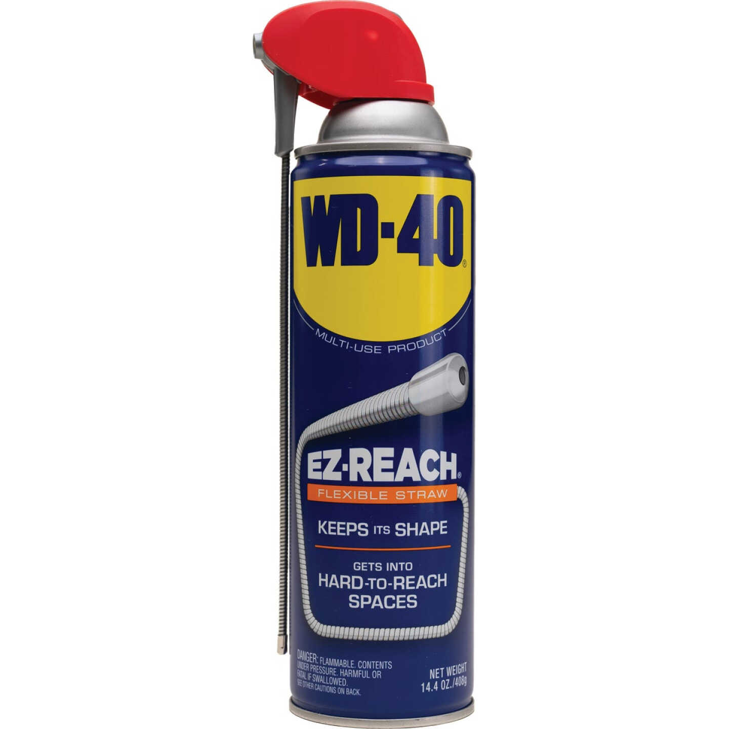 WD-40 14.4 Oz. Aerosol Multi-Purpose Lubricant with EZ Reach 8 In. Metal Straw Image 2
