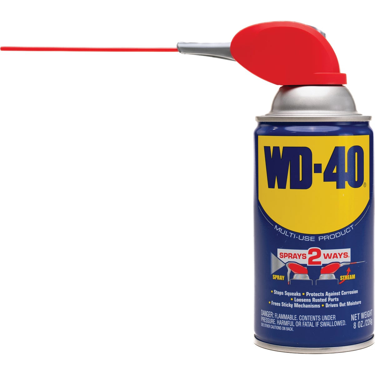 WD-40 8 Oz. Aerosol Multi-Purpose Lubricant with Smart Straw