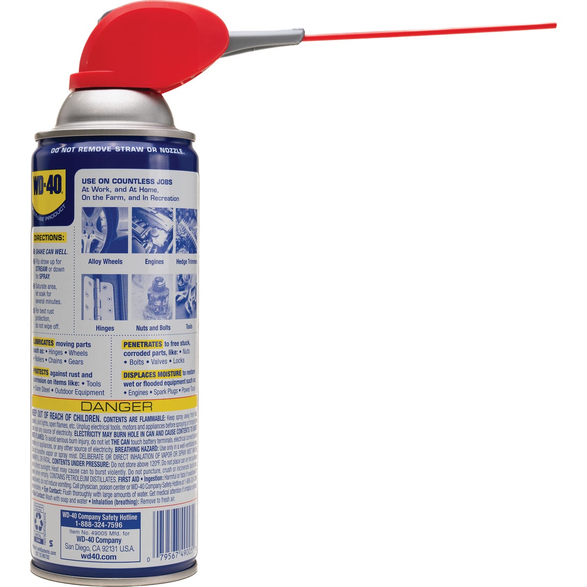 WD-40 12 Oz. Aerosol Multi-Purpose Lubricant with Smart Straw Image 4