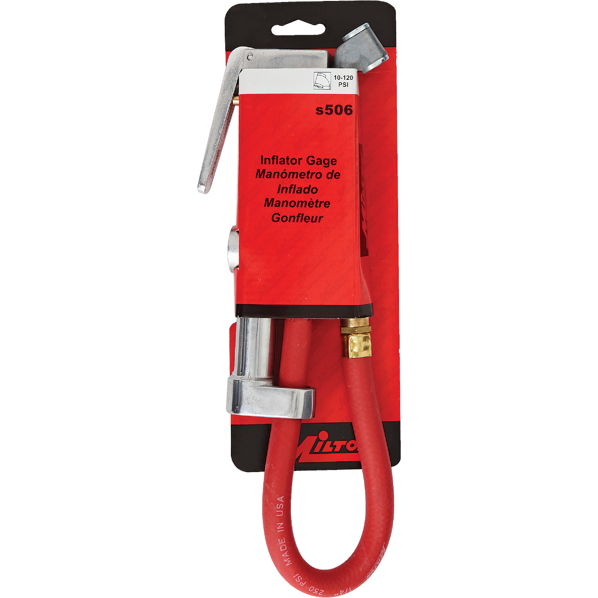 Milton 10-160 psi Inflator Gauge Image 2