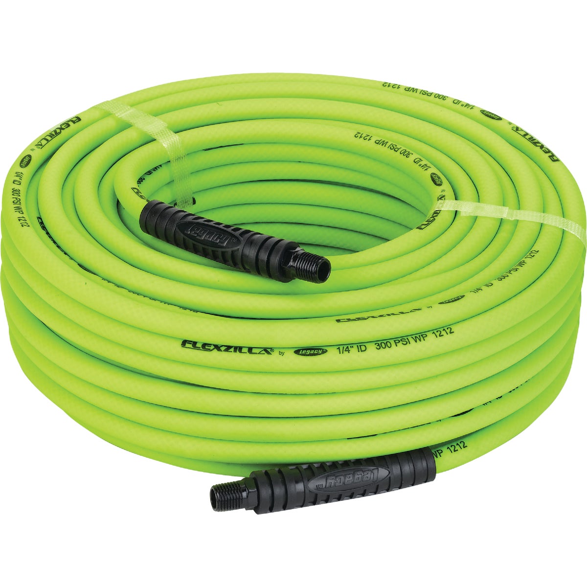 Flexzilla 1/4 In. x 100 Ft. Polymer-Blend Air Hose with 1/4 In. MNPT Fittings Image 8