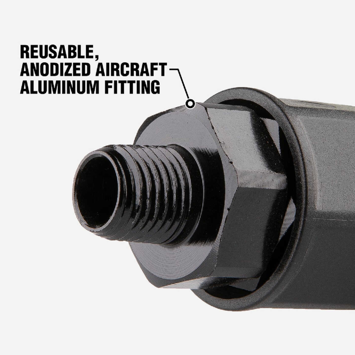 Flexzilla Pro 1/4 In. Barb 1/4 In. MNPT Reusable Air Hose End Image 2