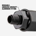 Flexzilla Pro 3/8 In. Barb 1/4 In. MNPT Reusable Air Hose End Image 2