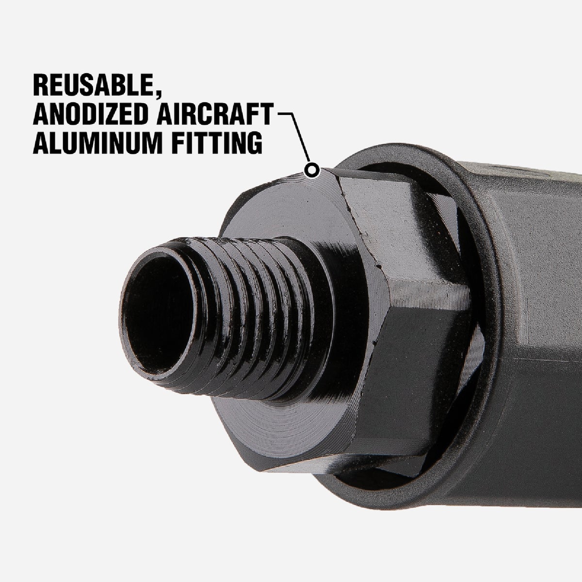 Flexzilla Pro 1/2 In. Barb 3/8 In. MNPT Reusable Air Hose End Image 2