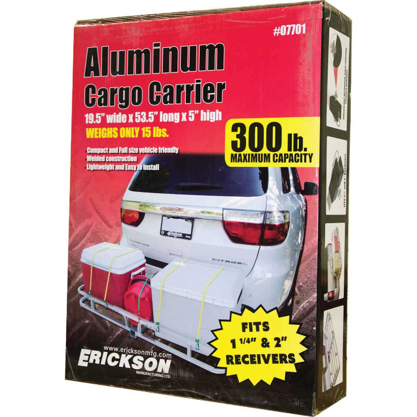 Erickson Aluminum Cargo Carrier, 300 Lb. Capacity Image 5