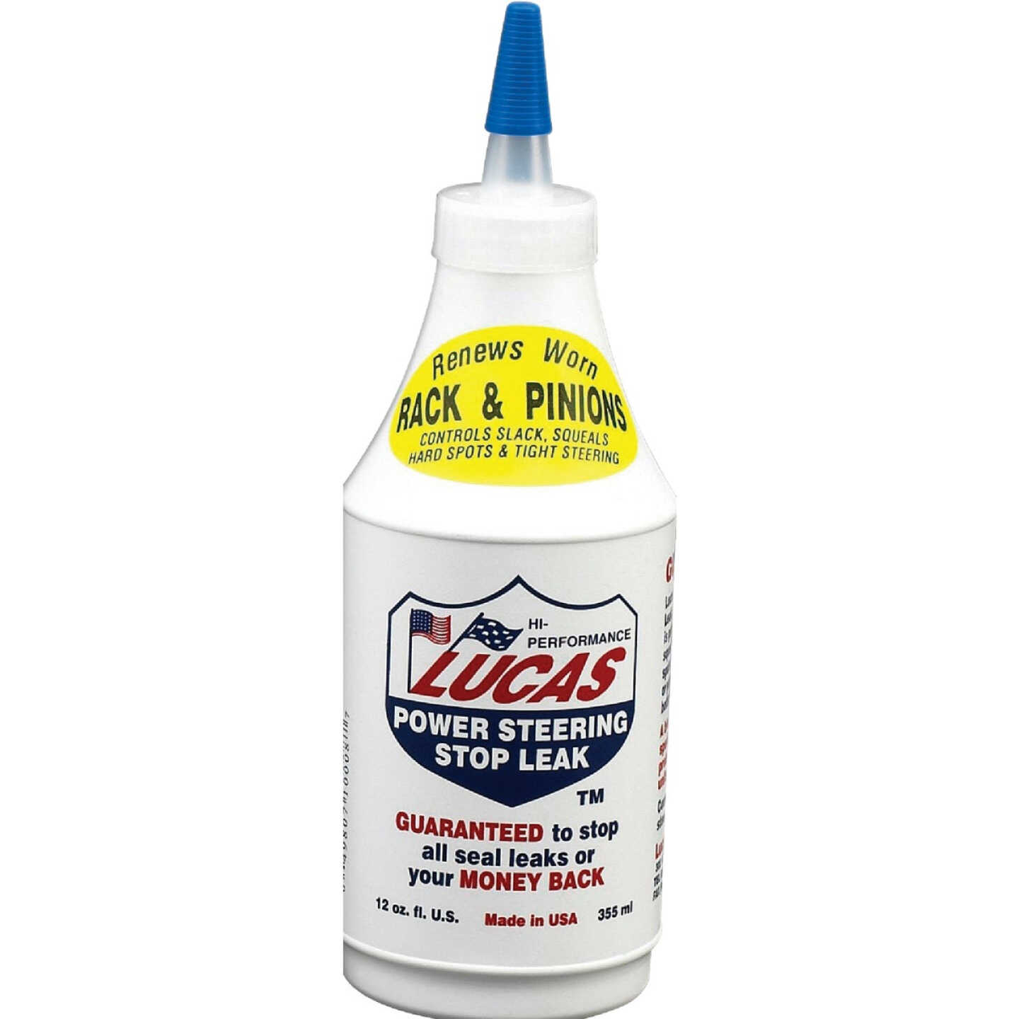 Lucas Oil 12 Oz. Power Steering Leak-Stopper Fluid Image 1