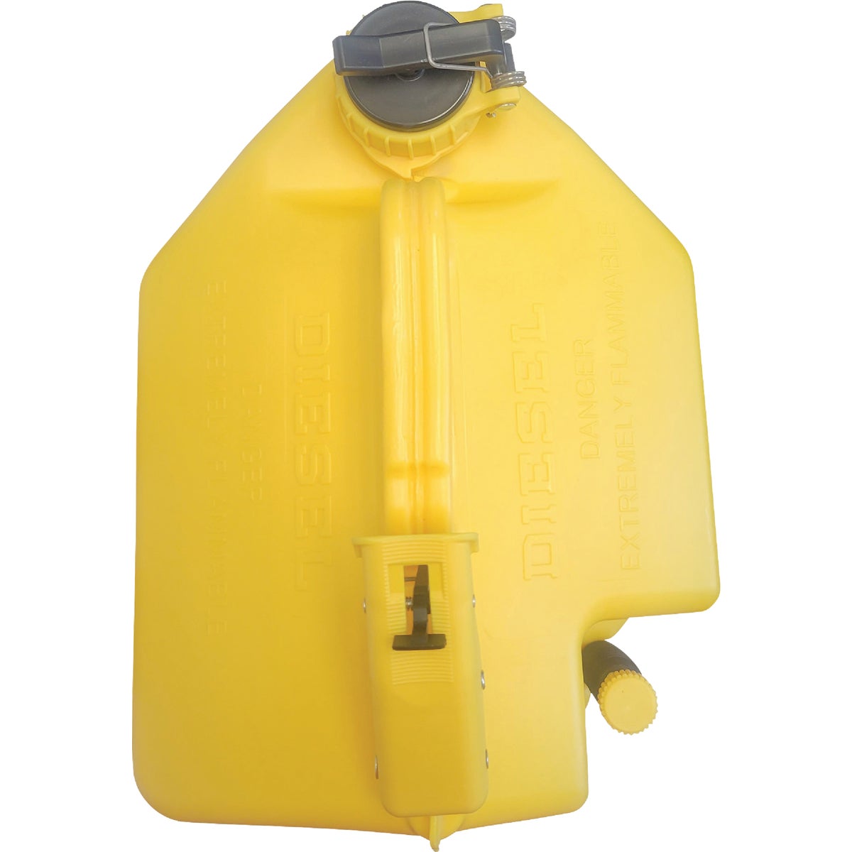 SureCan 5 Gal. Plastic Diesel Safety Fuel Can, Yellow Image 6