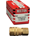 Milton Kwik Change M-Style 1/4 In. Female NPT Coupler (10-Pack) Image 1