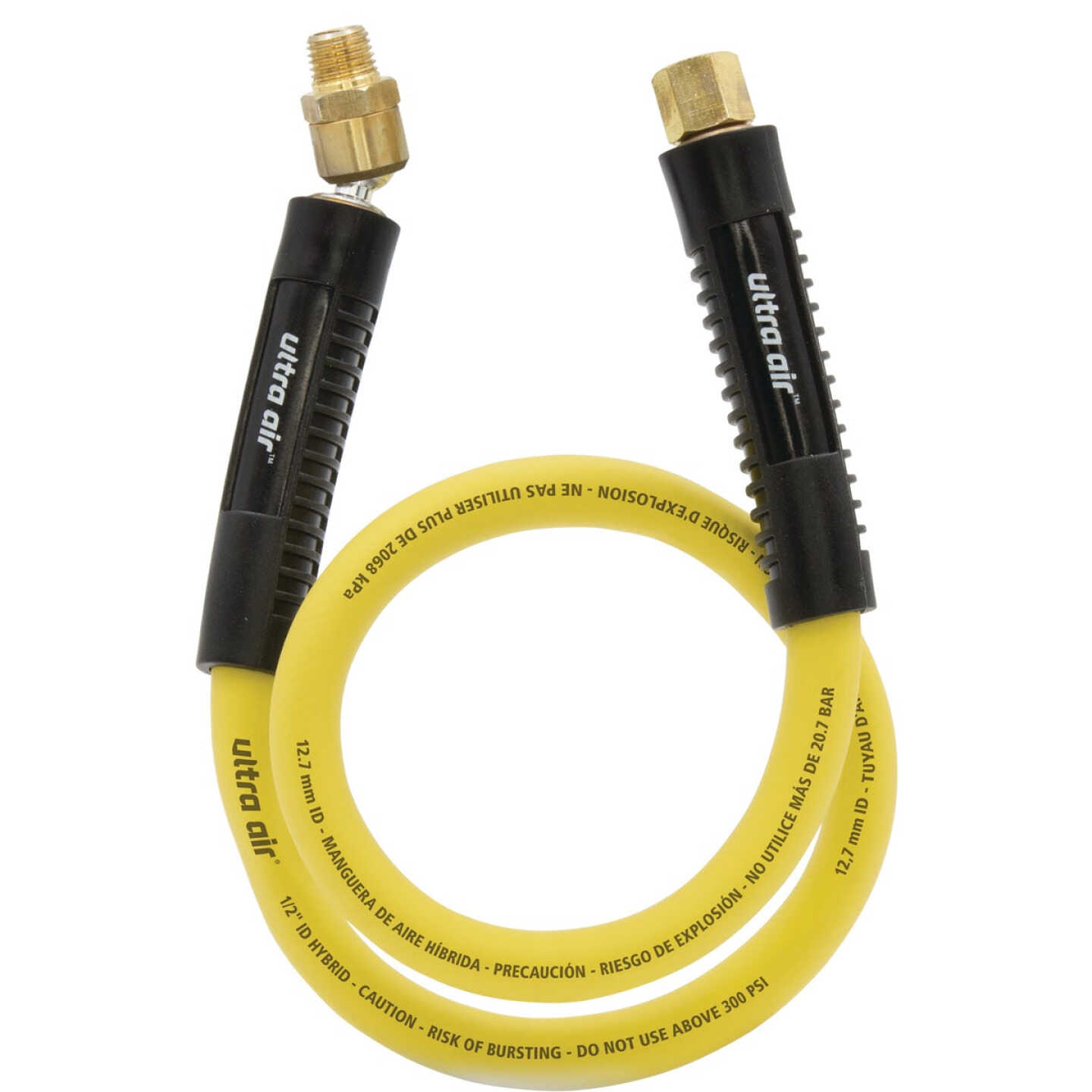 Amflo 3/8 In. x 30 In. Lead-In Air Hose with Ball Swivel Image 1