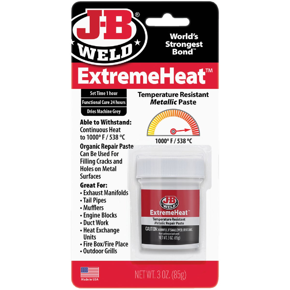 J-B Weld ExtremeHeat 3 Oz. Metal Filler