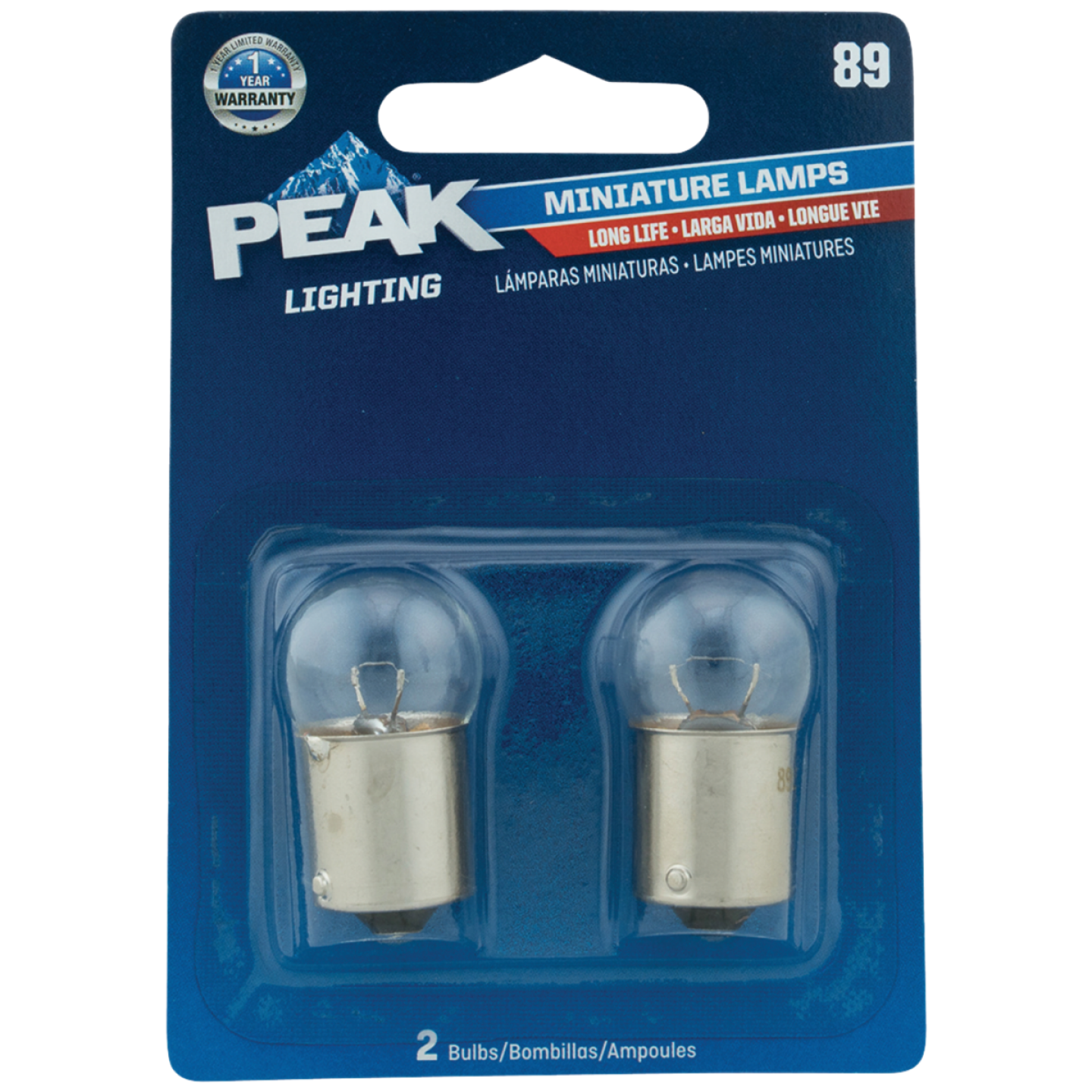 PEAK 89 13V Mini Incandescent Automotive Bulb (2-Pack) Image 1