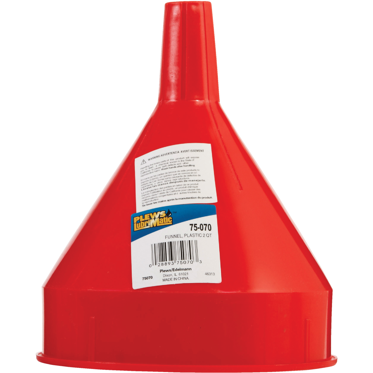 Plews LubriMatic 2 Qt. Plastic All-Purpose Funnel Image 2