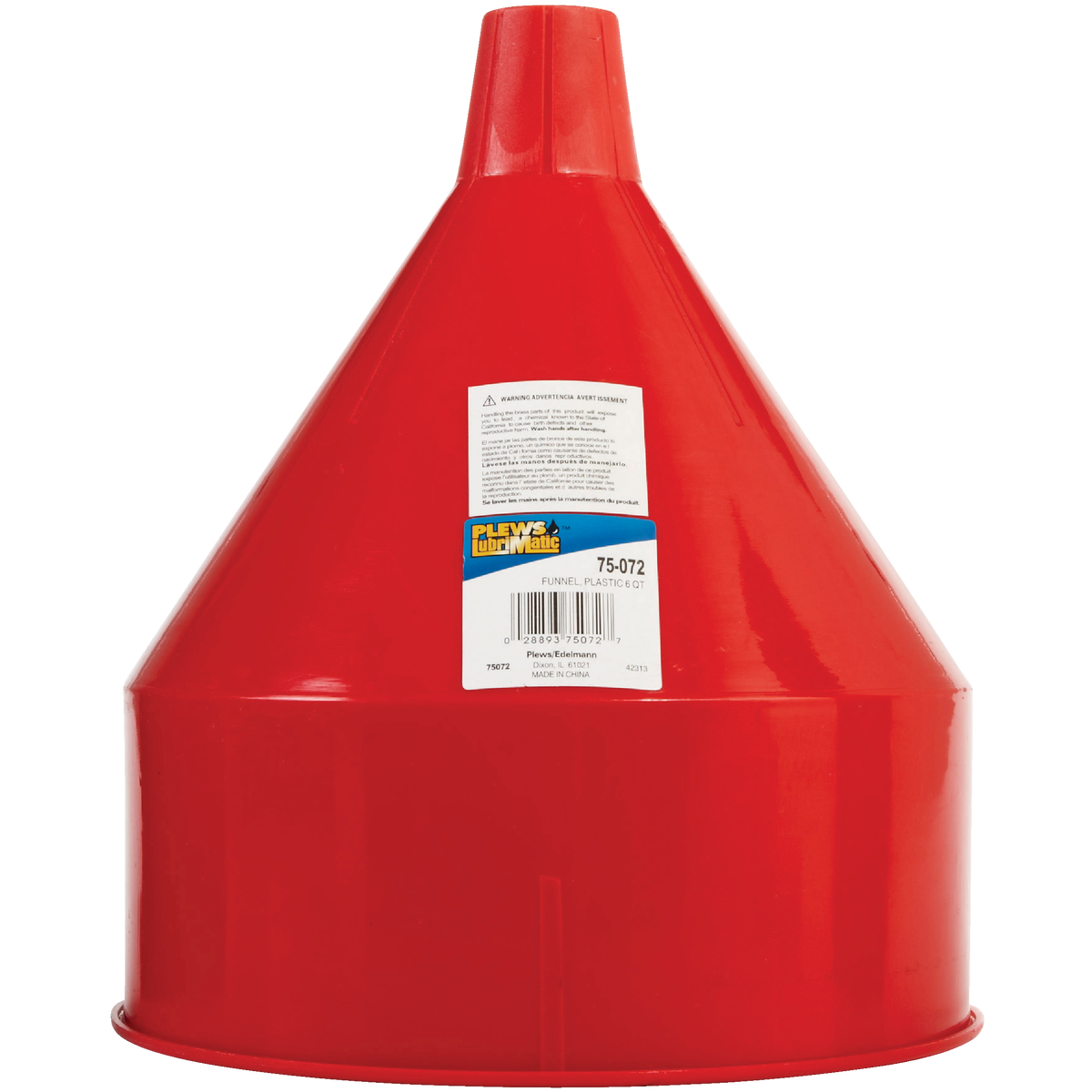 Plews LubriMatic 6 Qt. Plastic All-Purpose Funnel Image 2