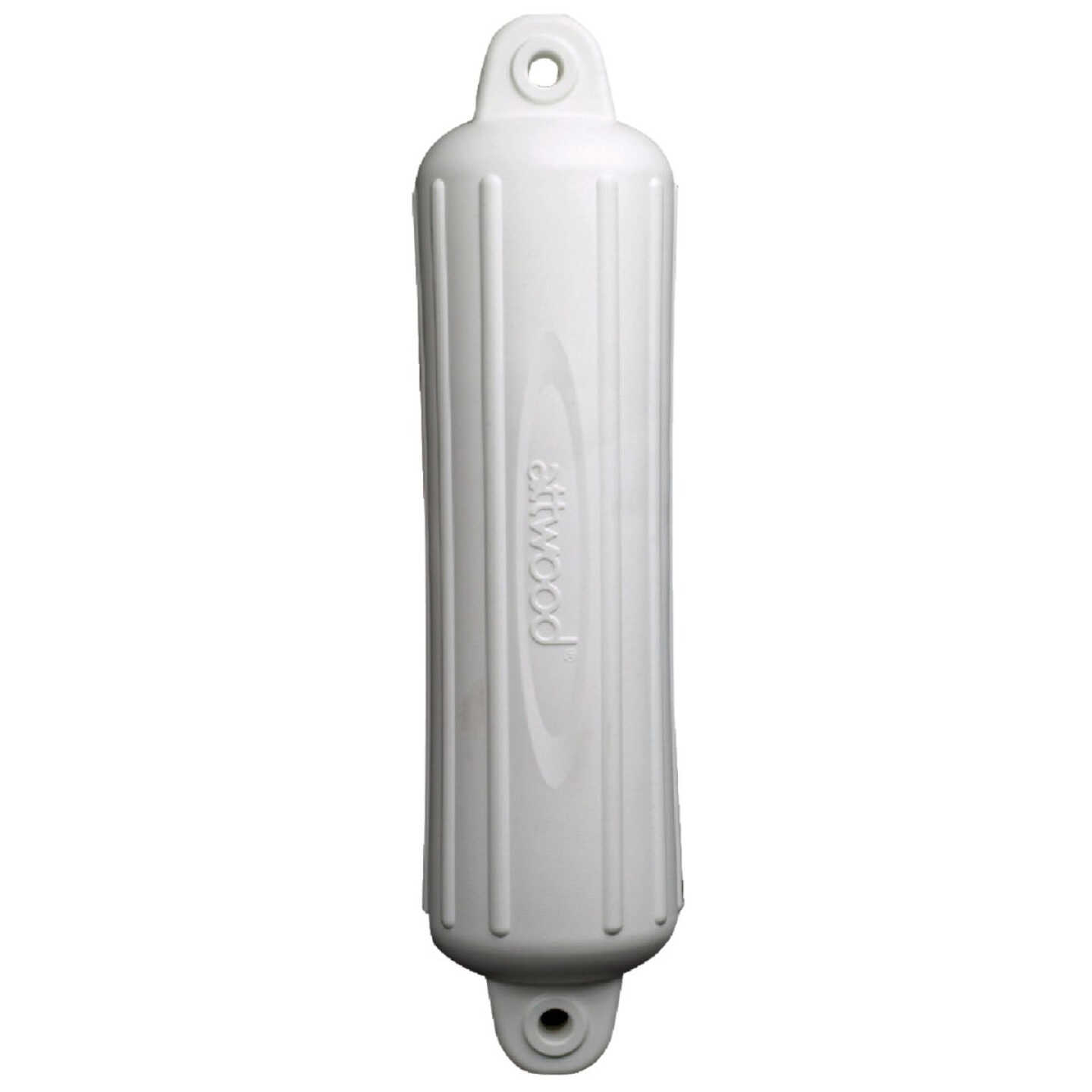 Seachoice 4-1/2 In. x 16 In. White Twin Eye Boat Fender Image 1