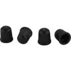 Tru-Flate Plastic Black Tire Valve Cap (4-Pack) Image 1