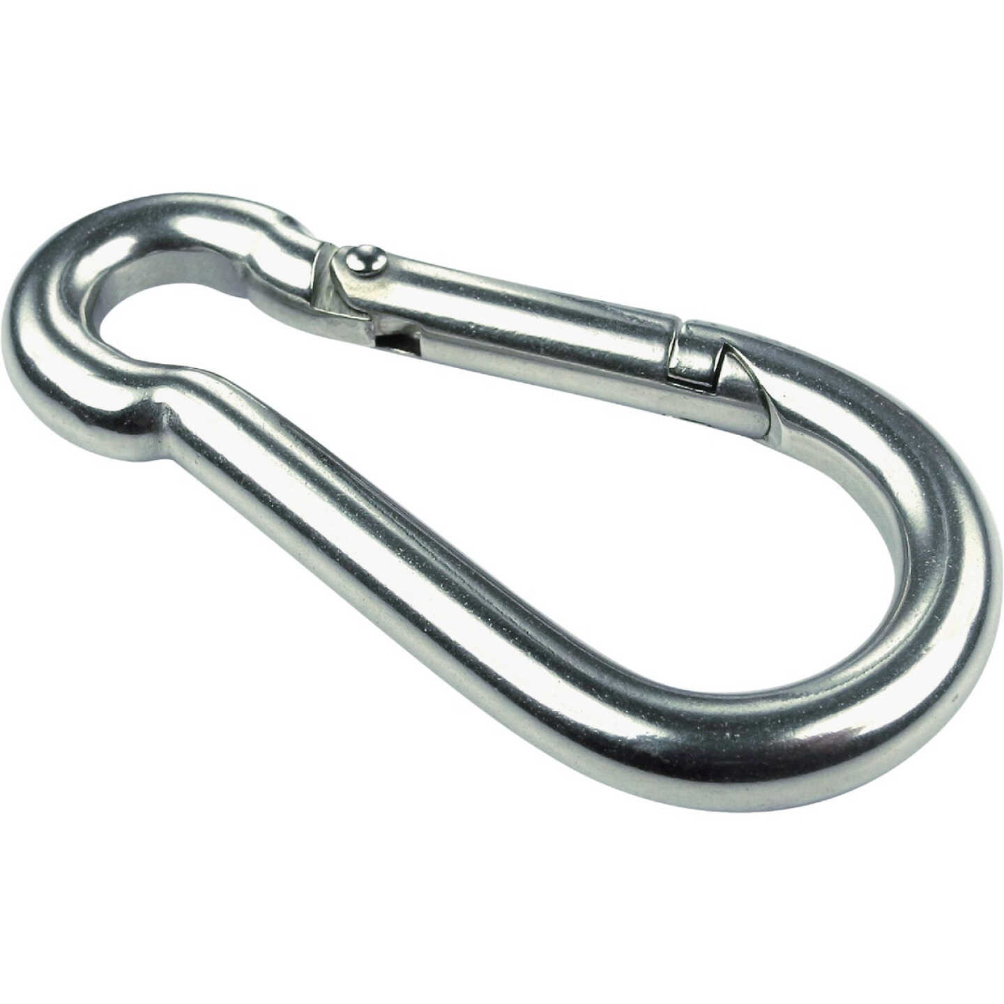 Seachoice 3/8 In. 600 Lb. Polished Stainless Steel Safety Spring Hook All Purpose Snap Image 1