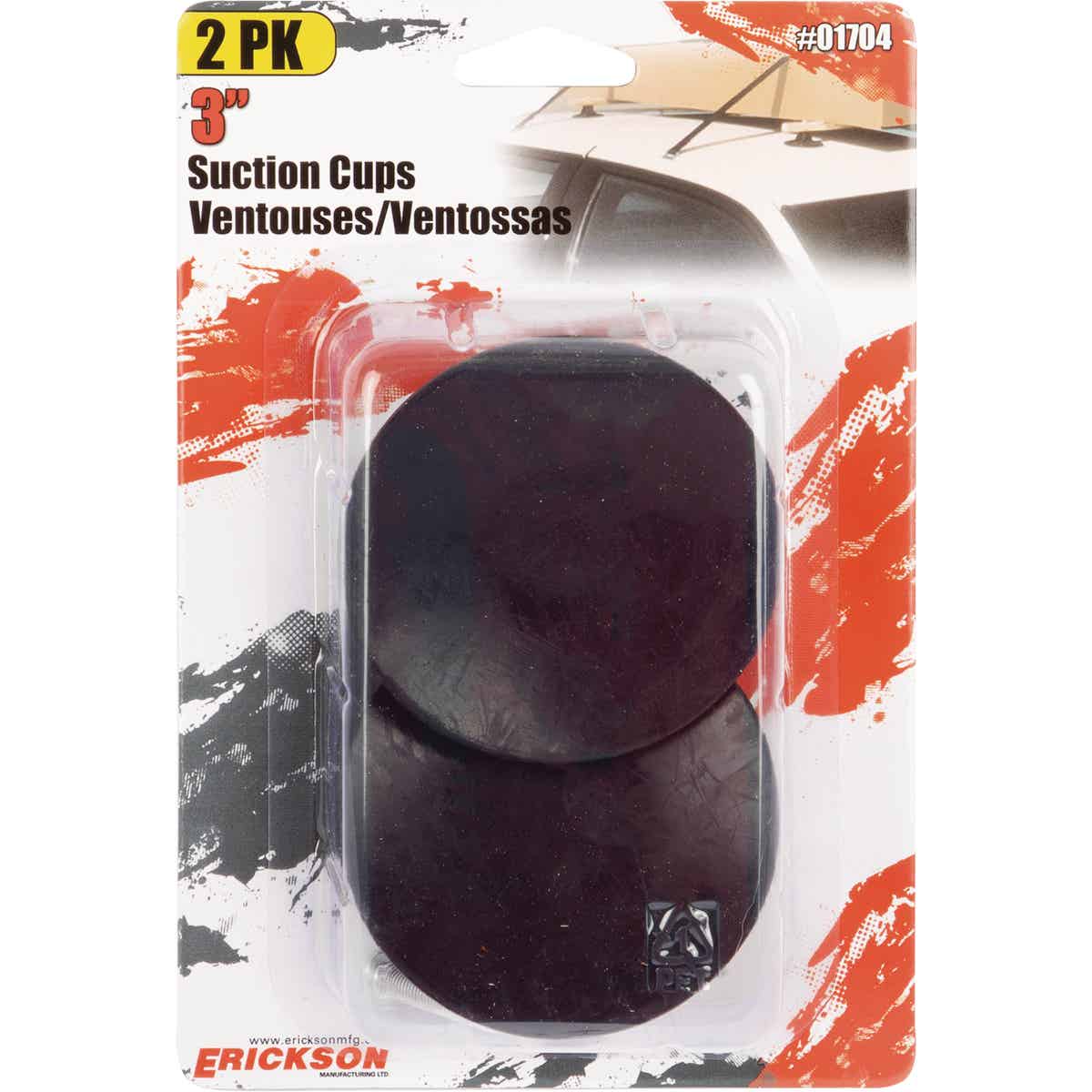 Erickson 3 In. Black Roof Rack Suction Cup (2-Pack) Image 2