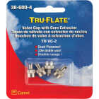 Tru-Flate Metal Screwdriver Type Tire Valve Cap (4-Pack) Image 2